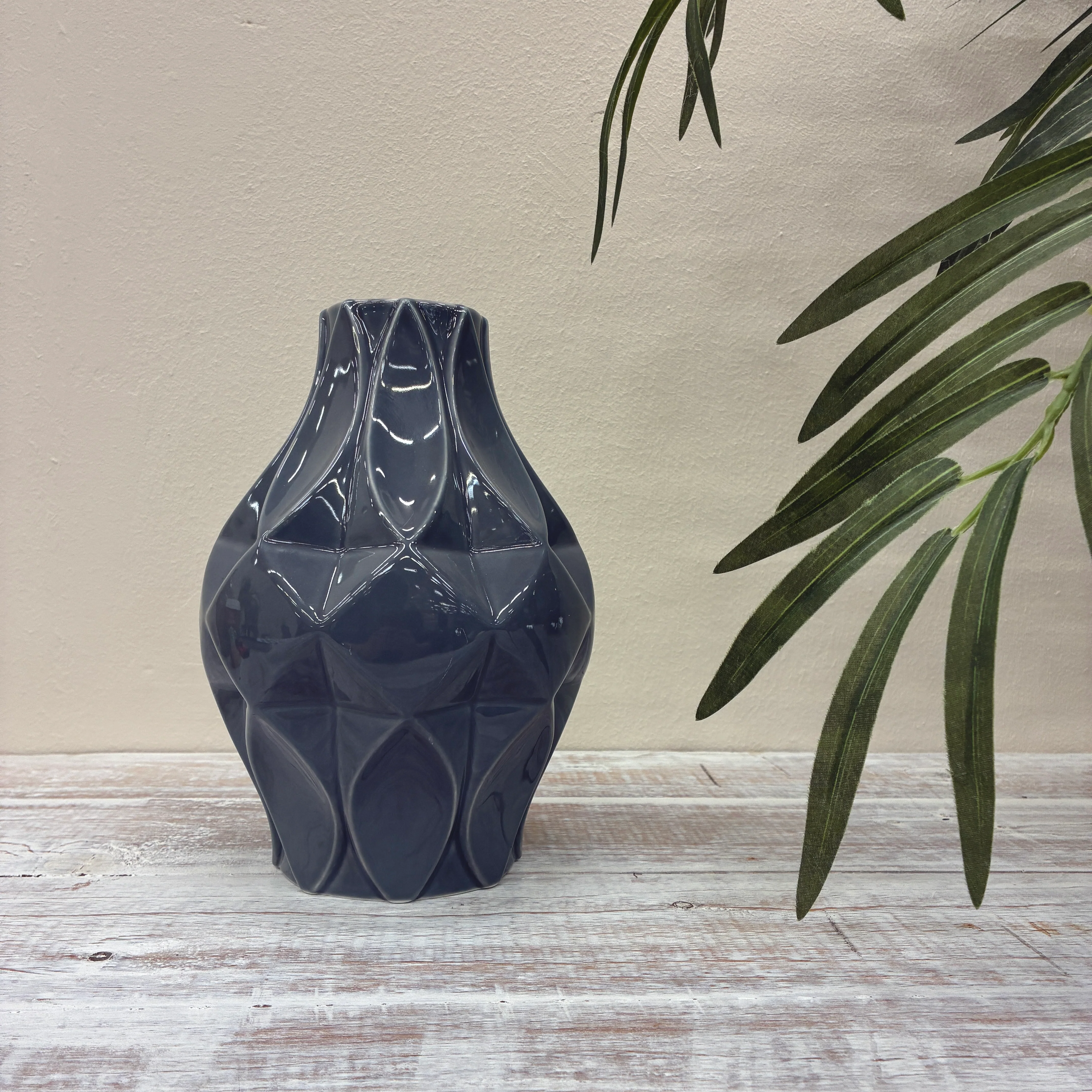 Tettau Atelier Grau uni Vase Porzellan Deko - Image 2