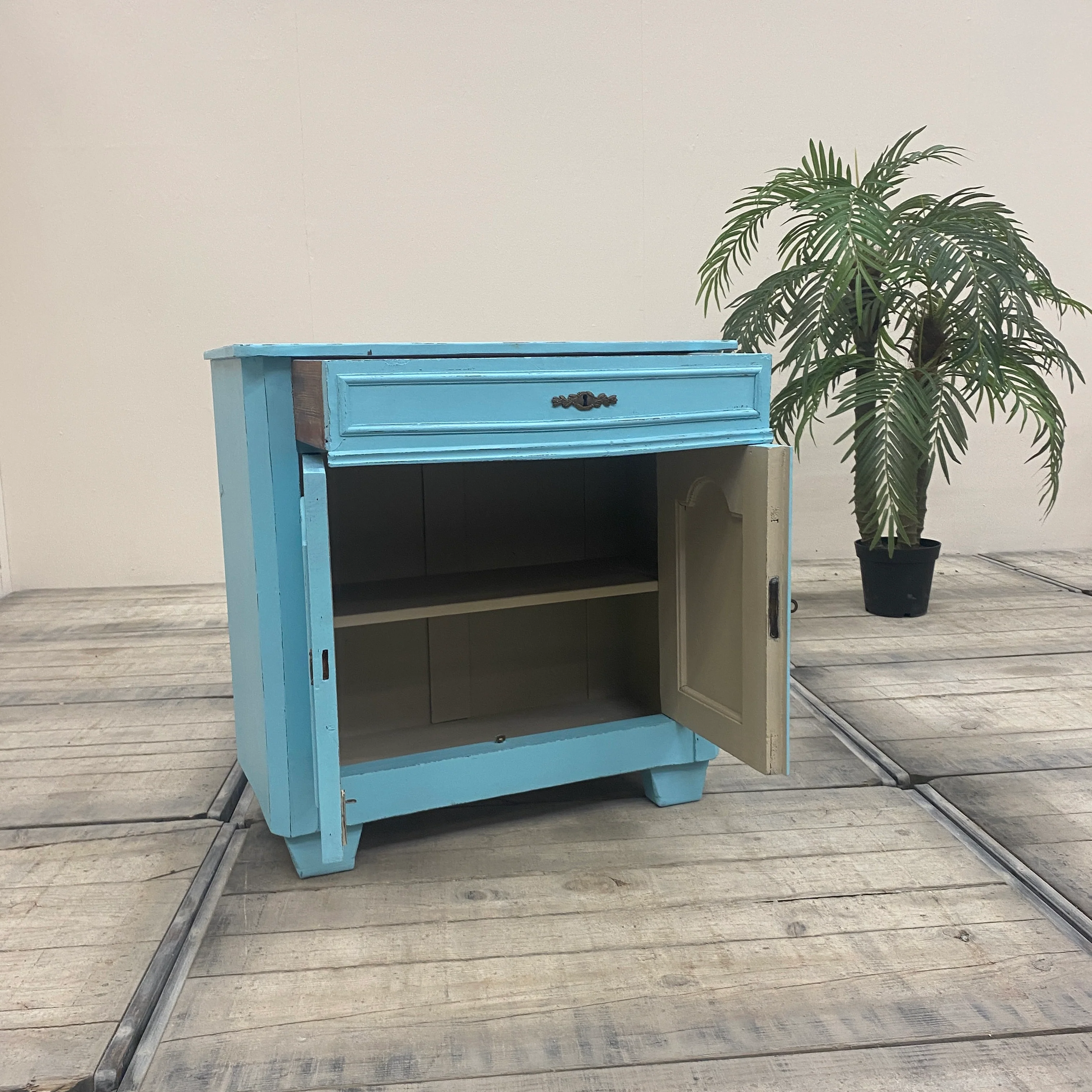Thomas Klotz Kommode "Shabby Chic" blau Schrank Upcycled - Image 6