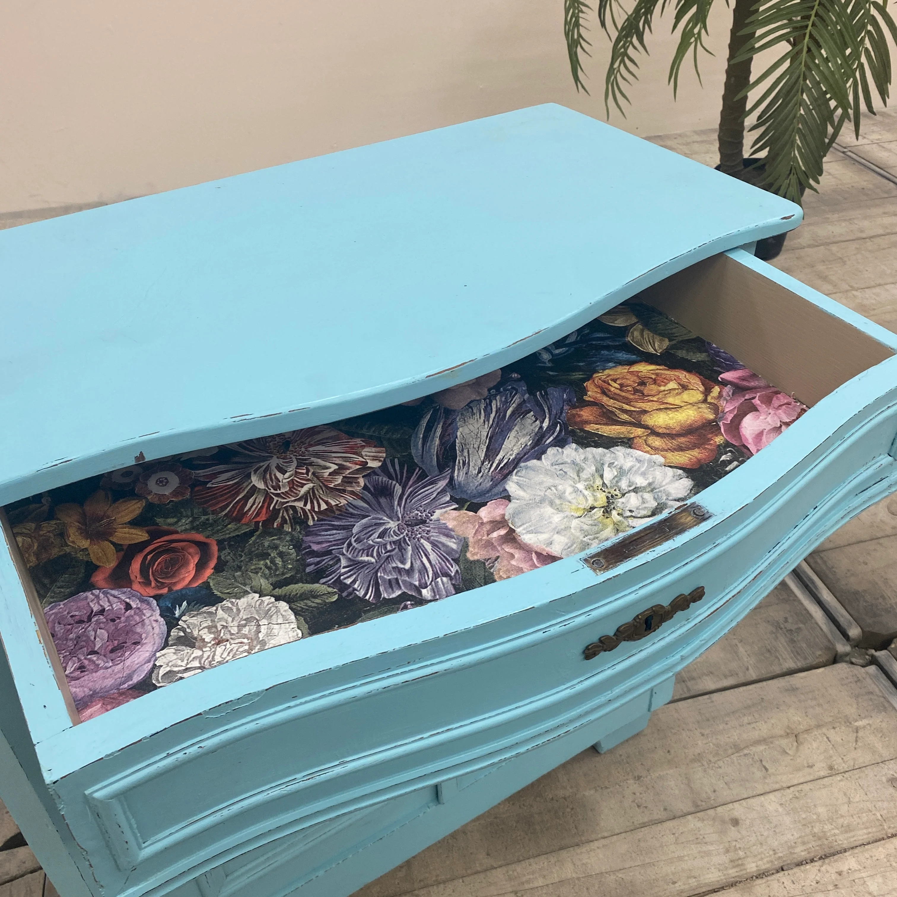 Thomas Klotz Kommode "Shabby Chic" blau Schrank Upcycled - Image 9
