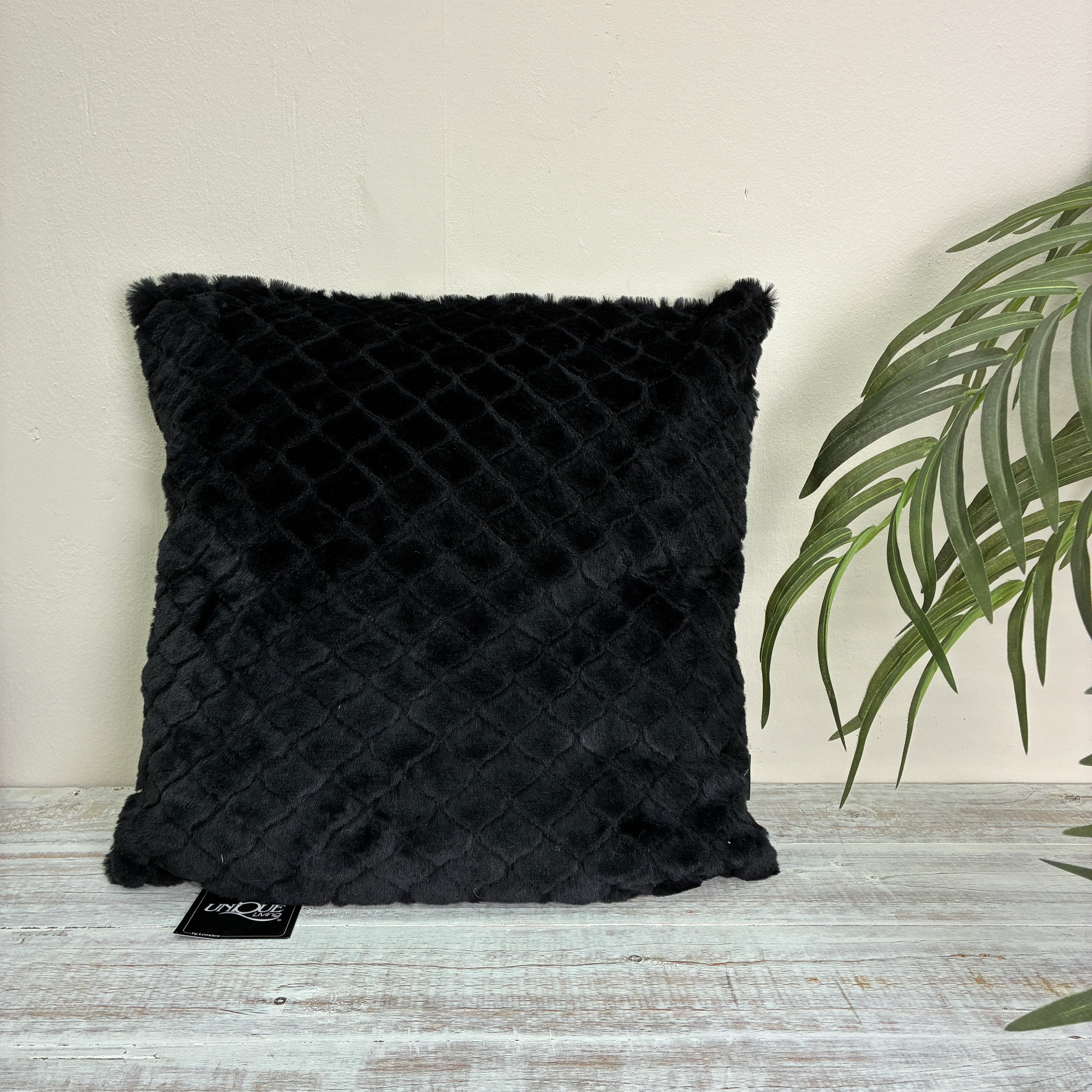 Unique Living Kissen Schwarz 45x45 Dekokissen Neuware - Image 3