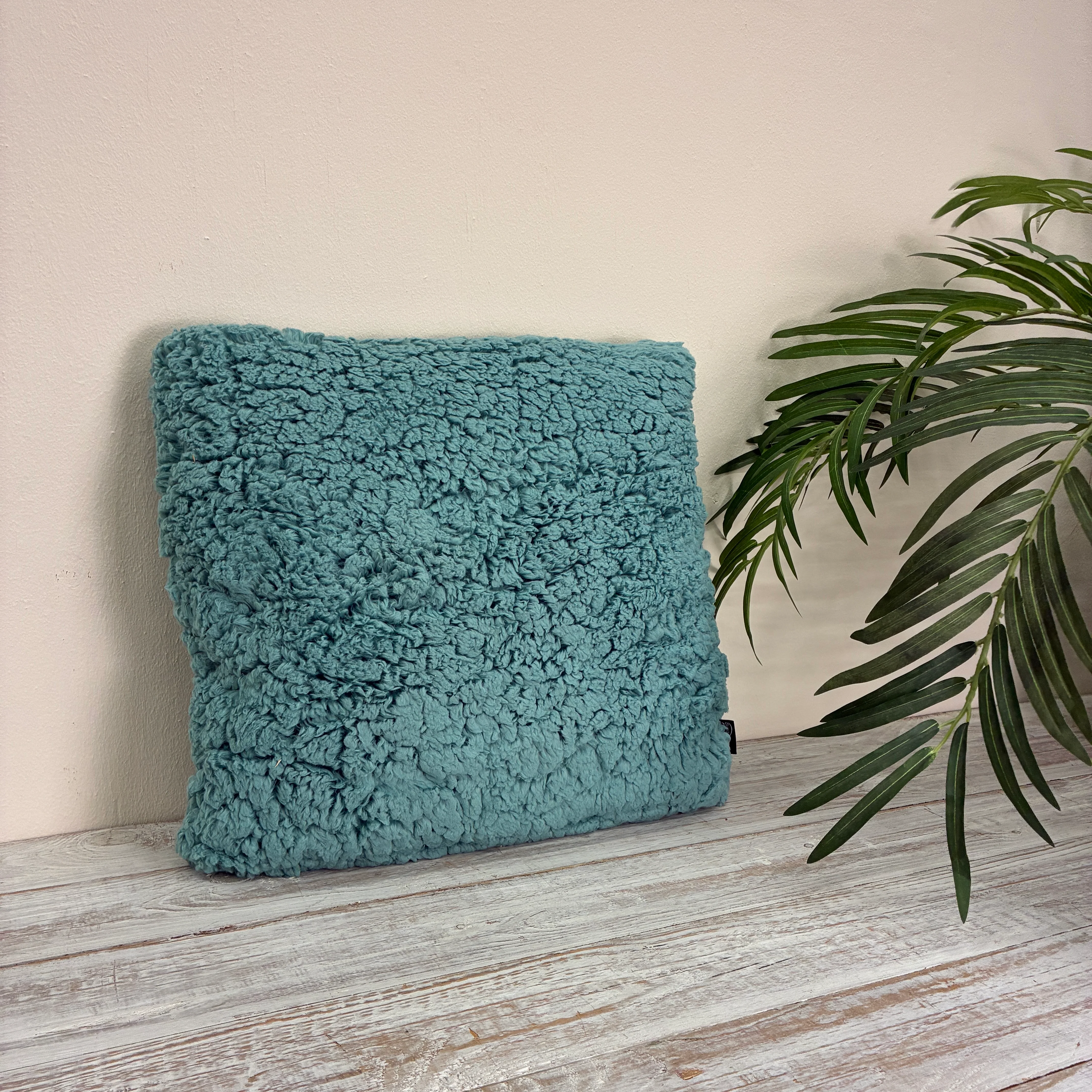 Unique Living Kissen Kjeld blau 45 x 45 cm Dekokissen - Image 8