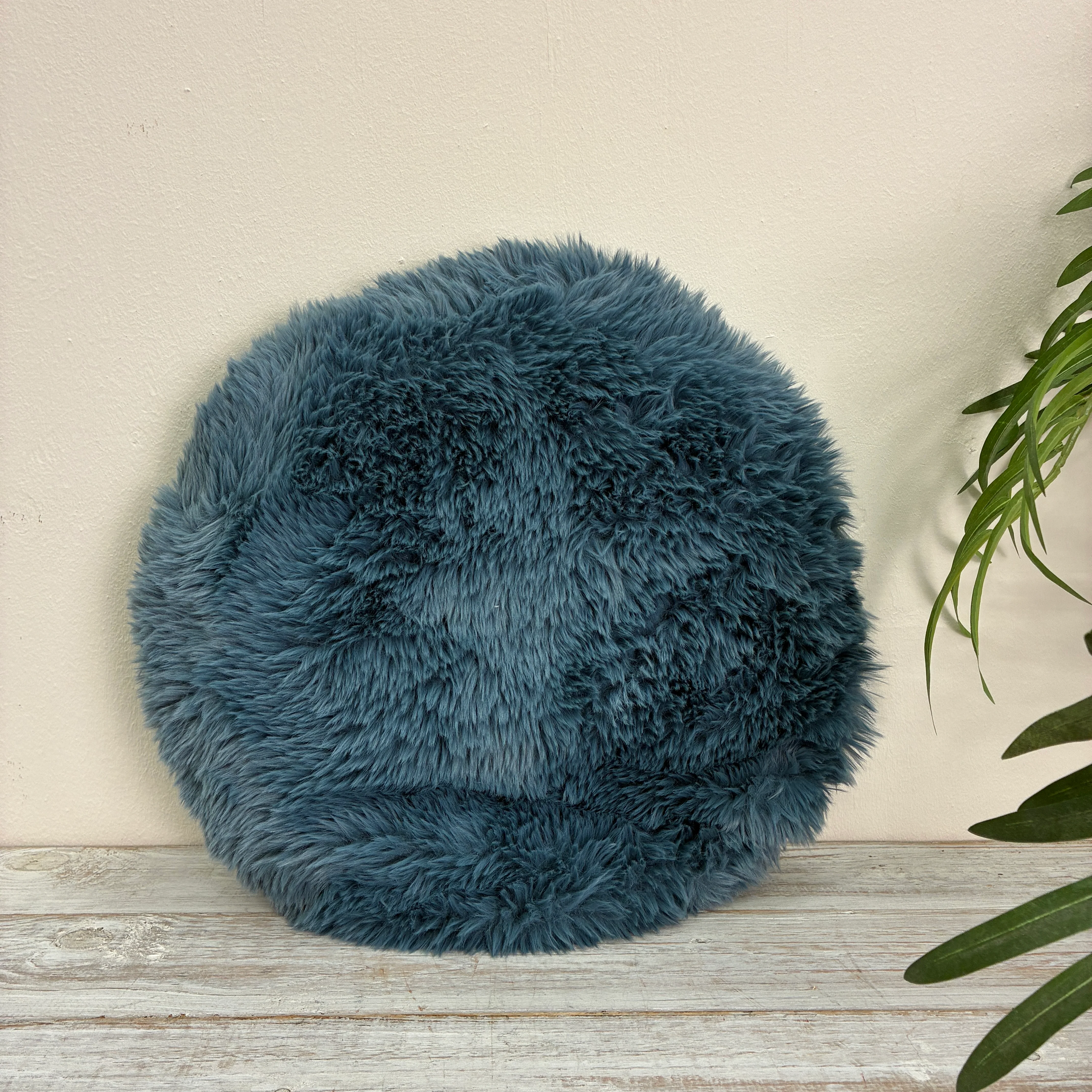 Unique Living Kissen Matten blau 40 cm Dekokissen - Image 3