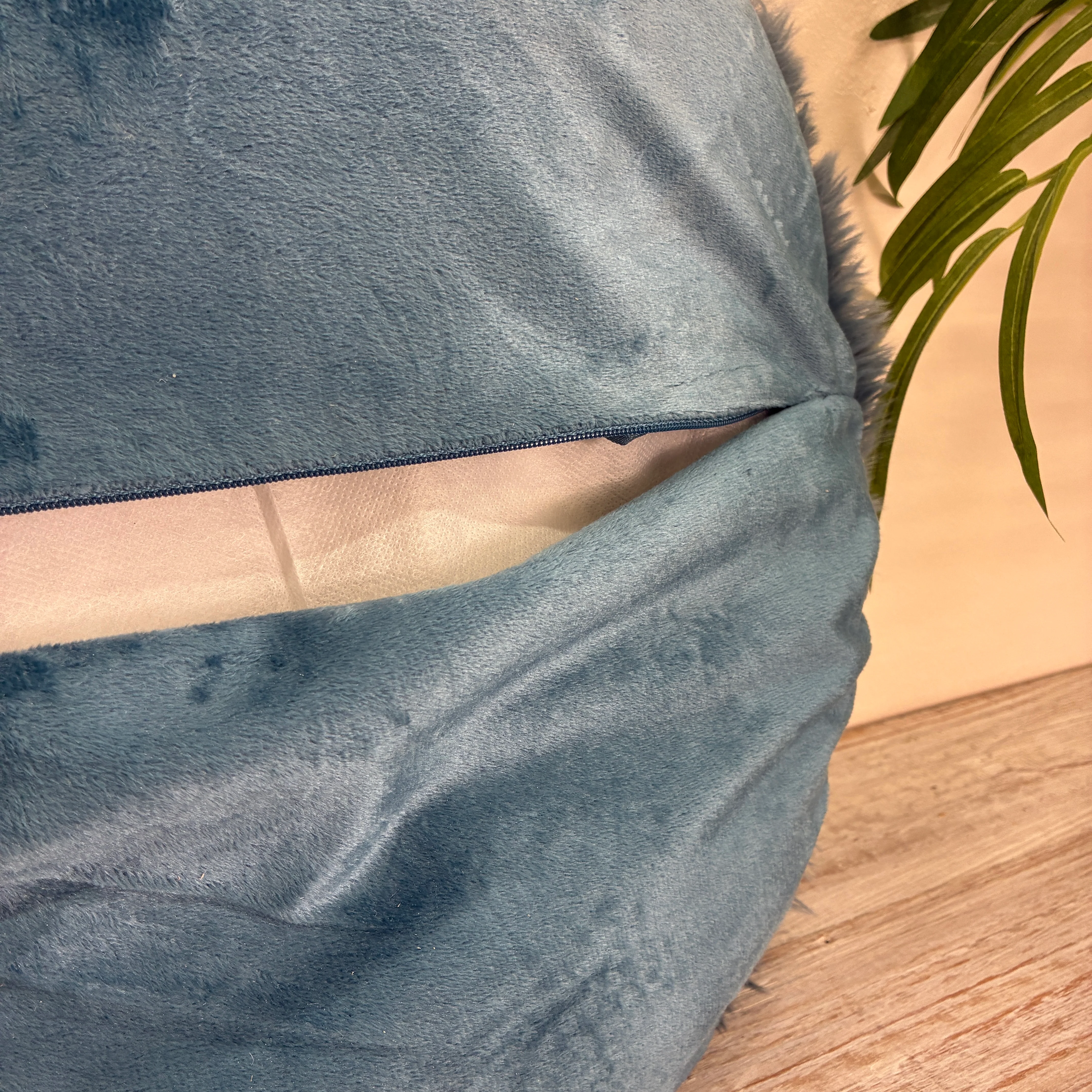 Unique Living Kissen Matten blau 40 cm Dekokissen - Image 6