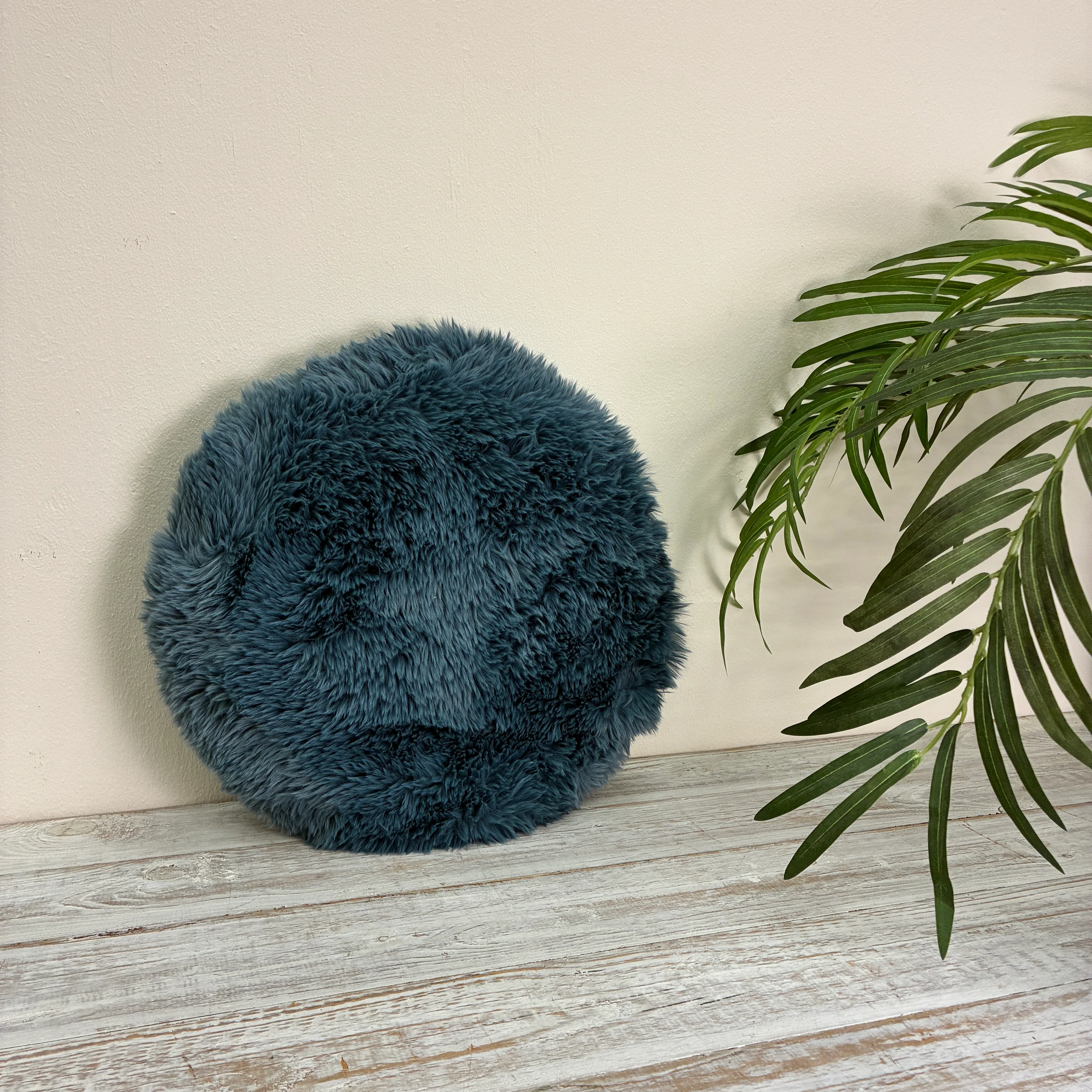 Unique Living Kissen Matten blau 40 cm Dekokissen - Image 8