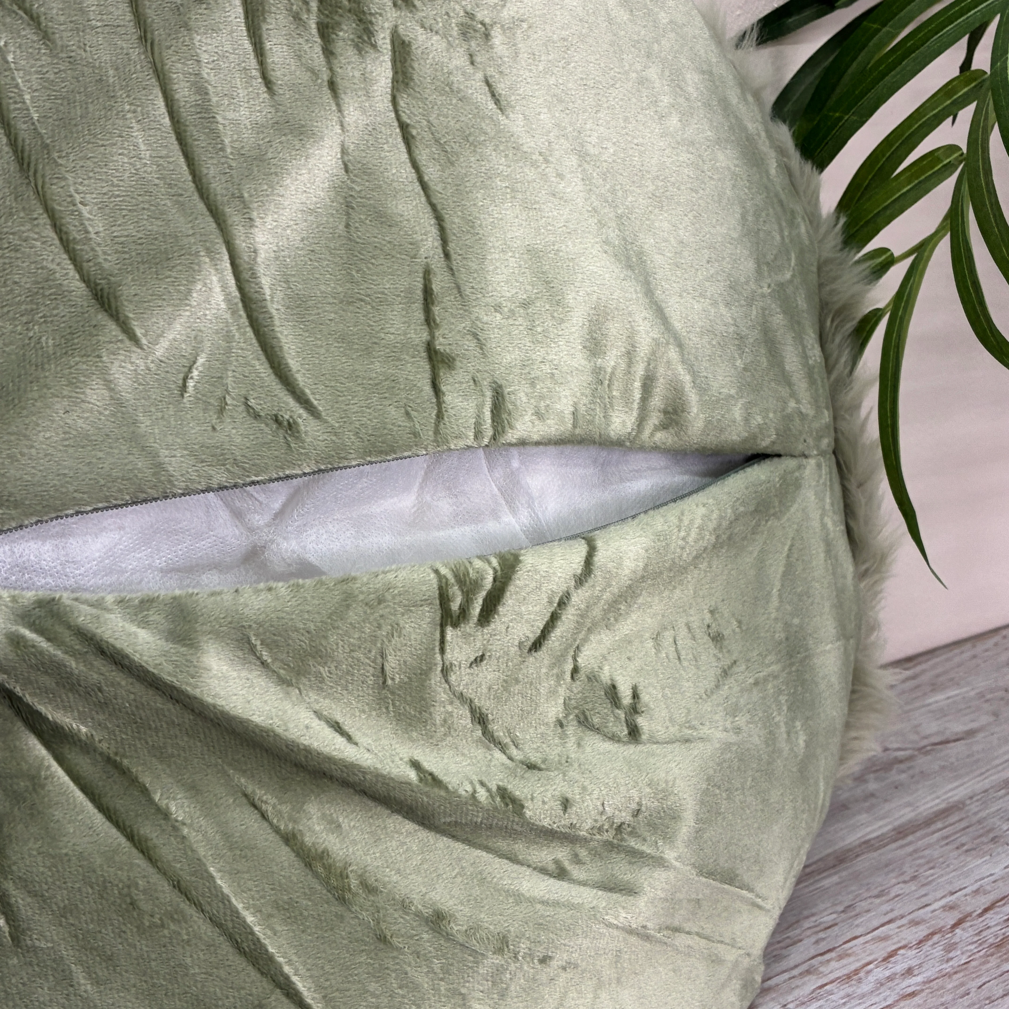Unique Living Kissen Matten Grün 40 cm Dekokissen - Image 6