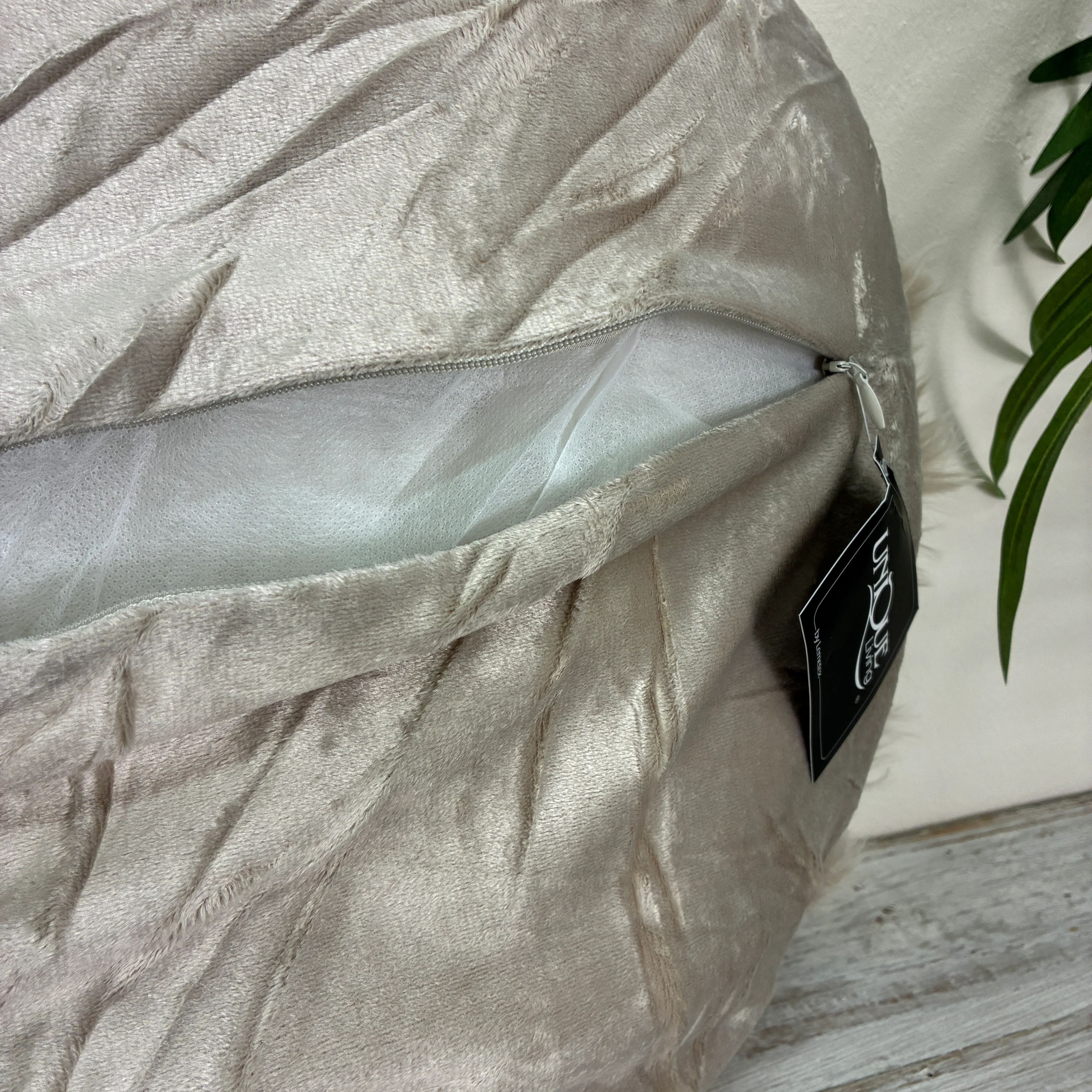 Unique Living Kissen Matten Grau 40 cm Dekokissen - Image 6