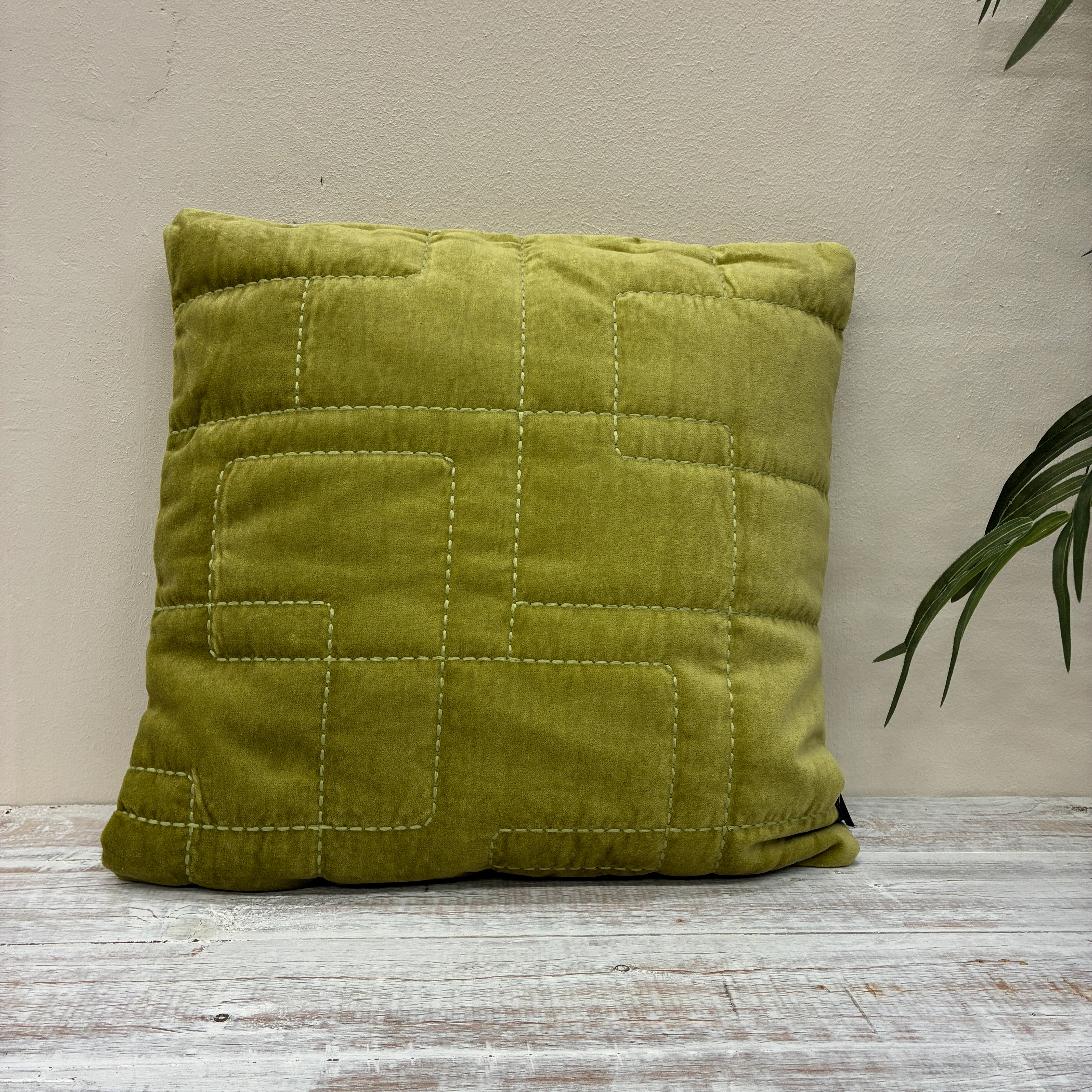 Unique Living Nika Kissen grün Stoff 45x45 Kissen Neuware - Image 3