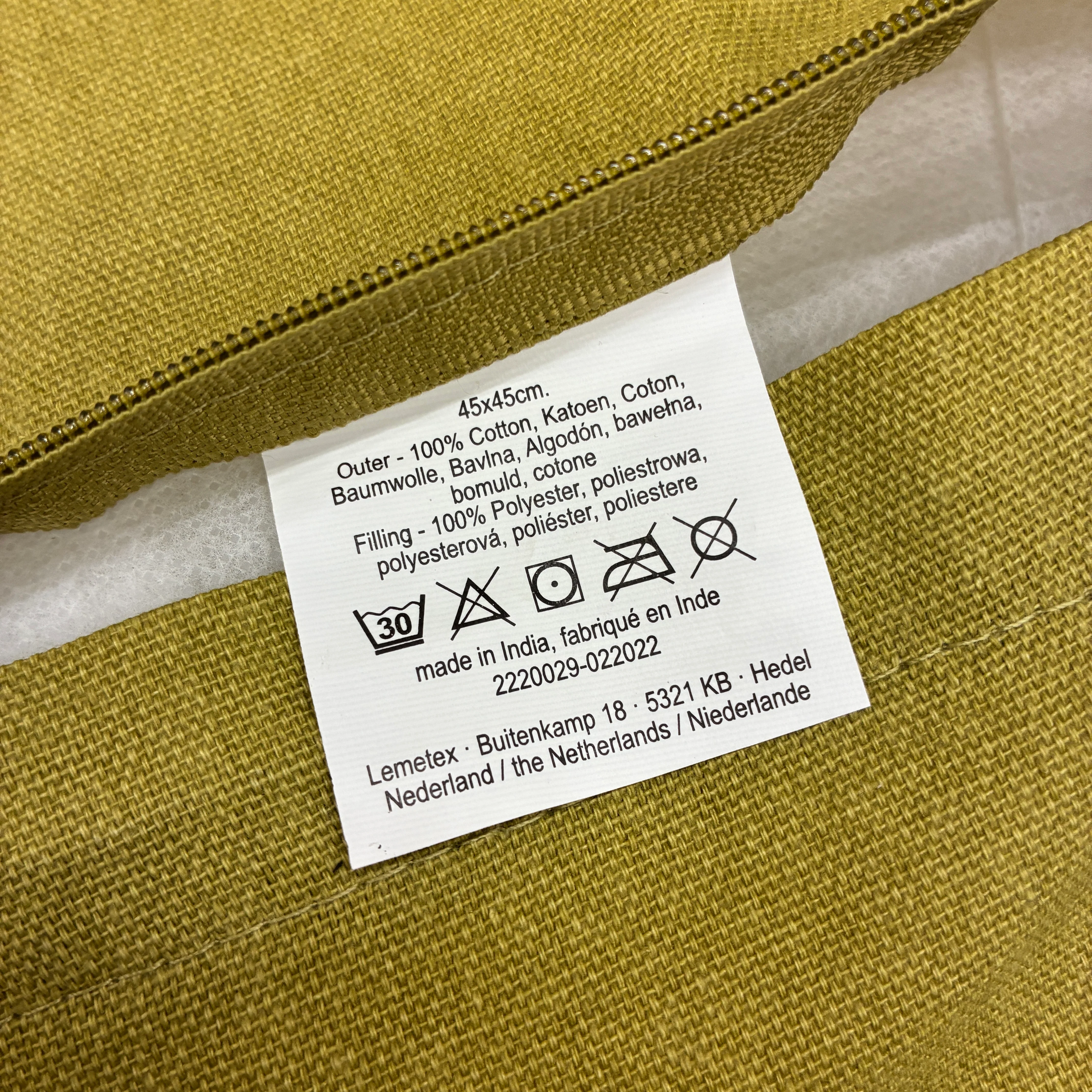 Unique Living Nika Kissen grün Stoff 45x45 Kissen Neuware - Image 7