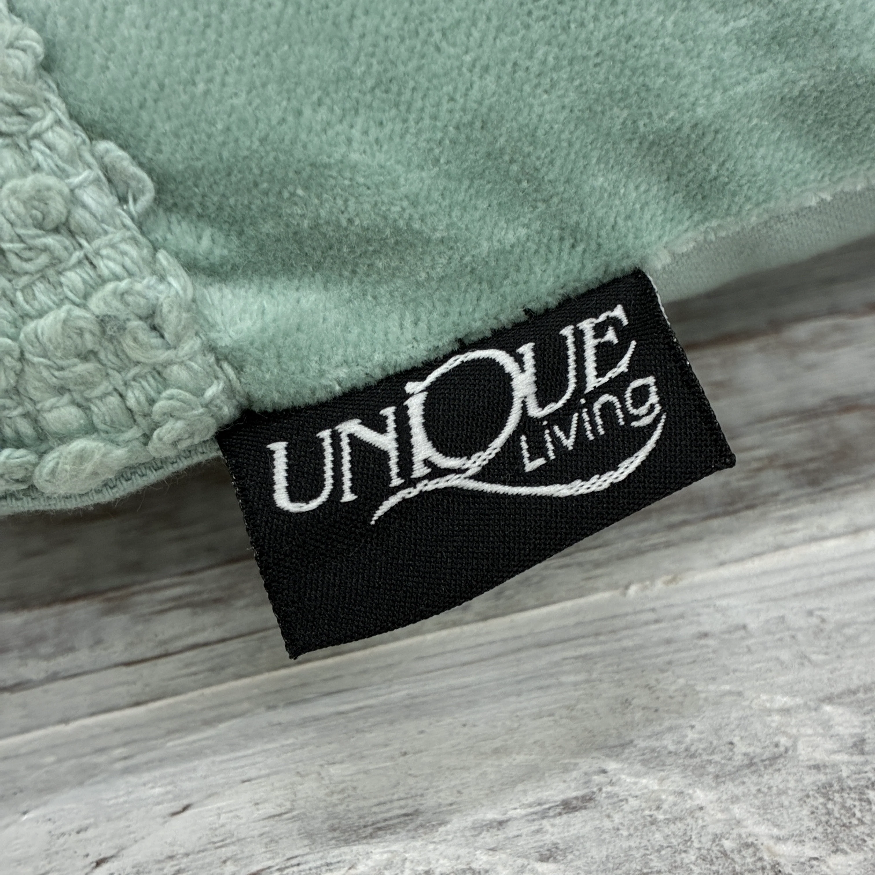 Unique Living Wess Kissen türkis Stoff 45x45 Kissen Neuware - Image 4