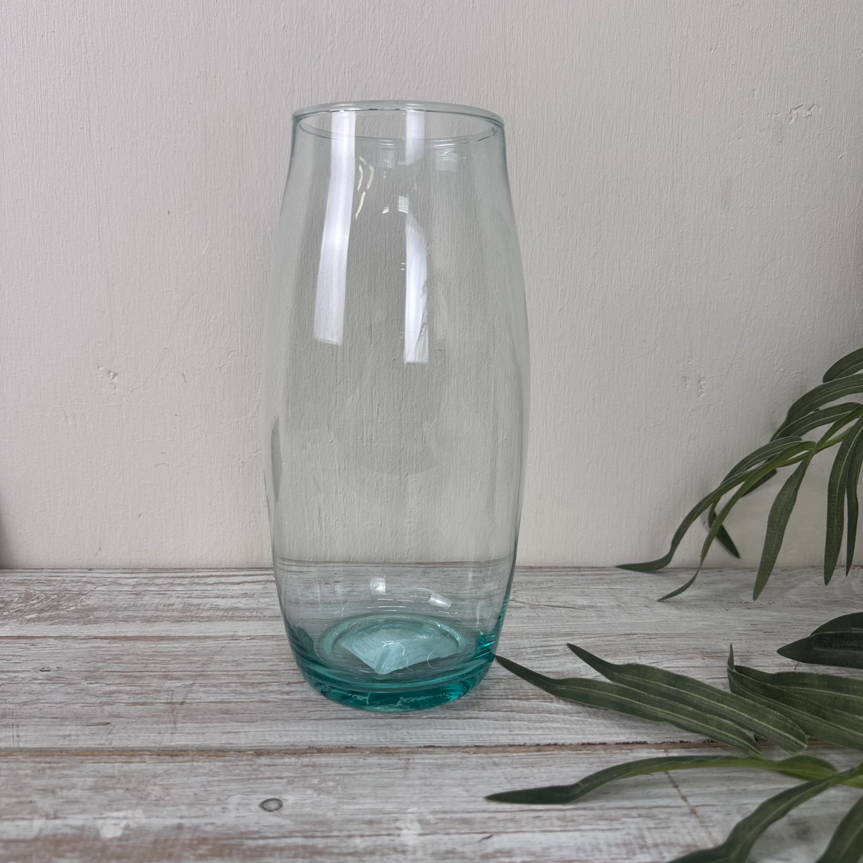 Glas Vase Transparent Türkis Neuware Deko - Image 3