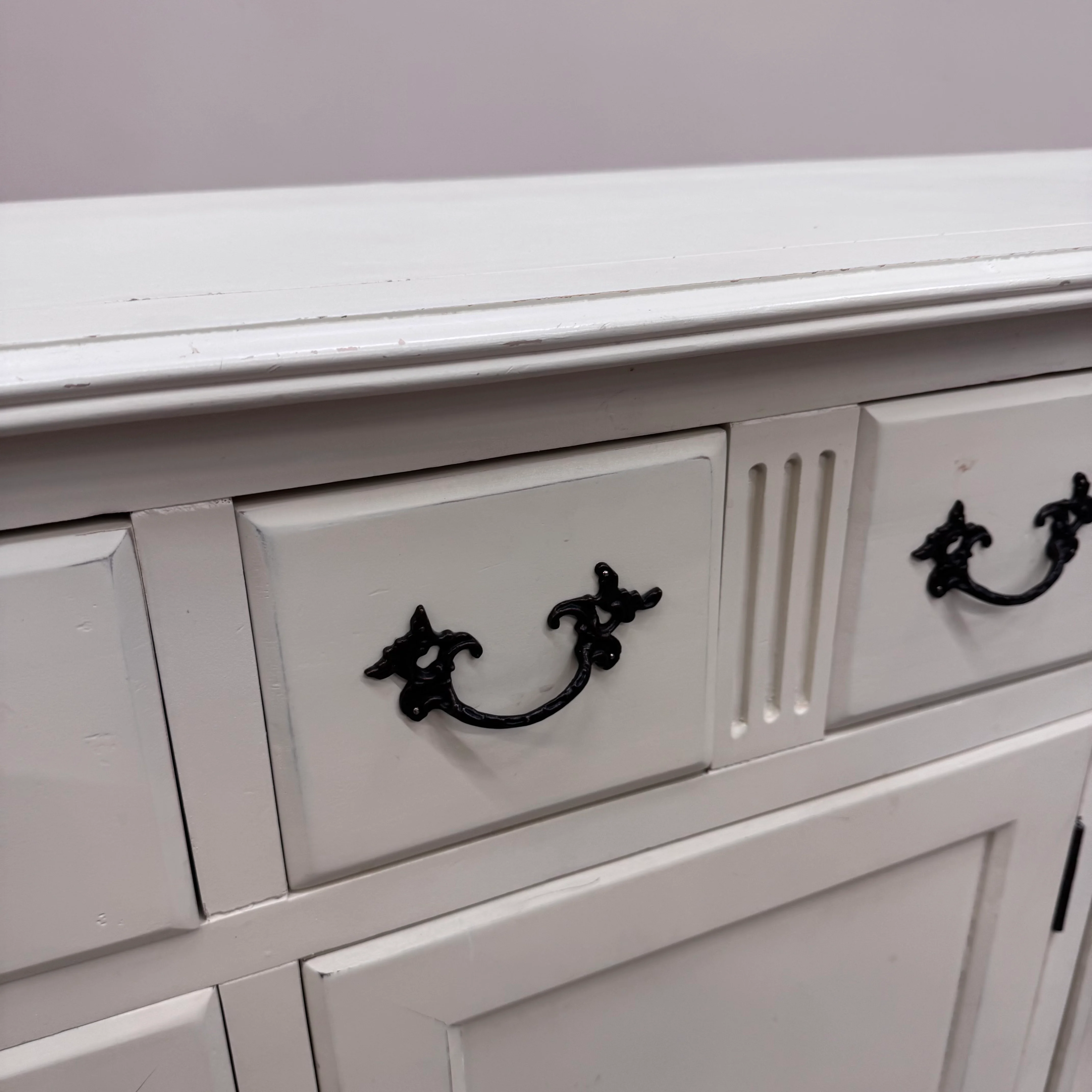 Rahaus Sideboard Weiß Holz Exklusive Kommode aus Villen-Bestand Gebraucht - Image 6
