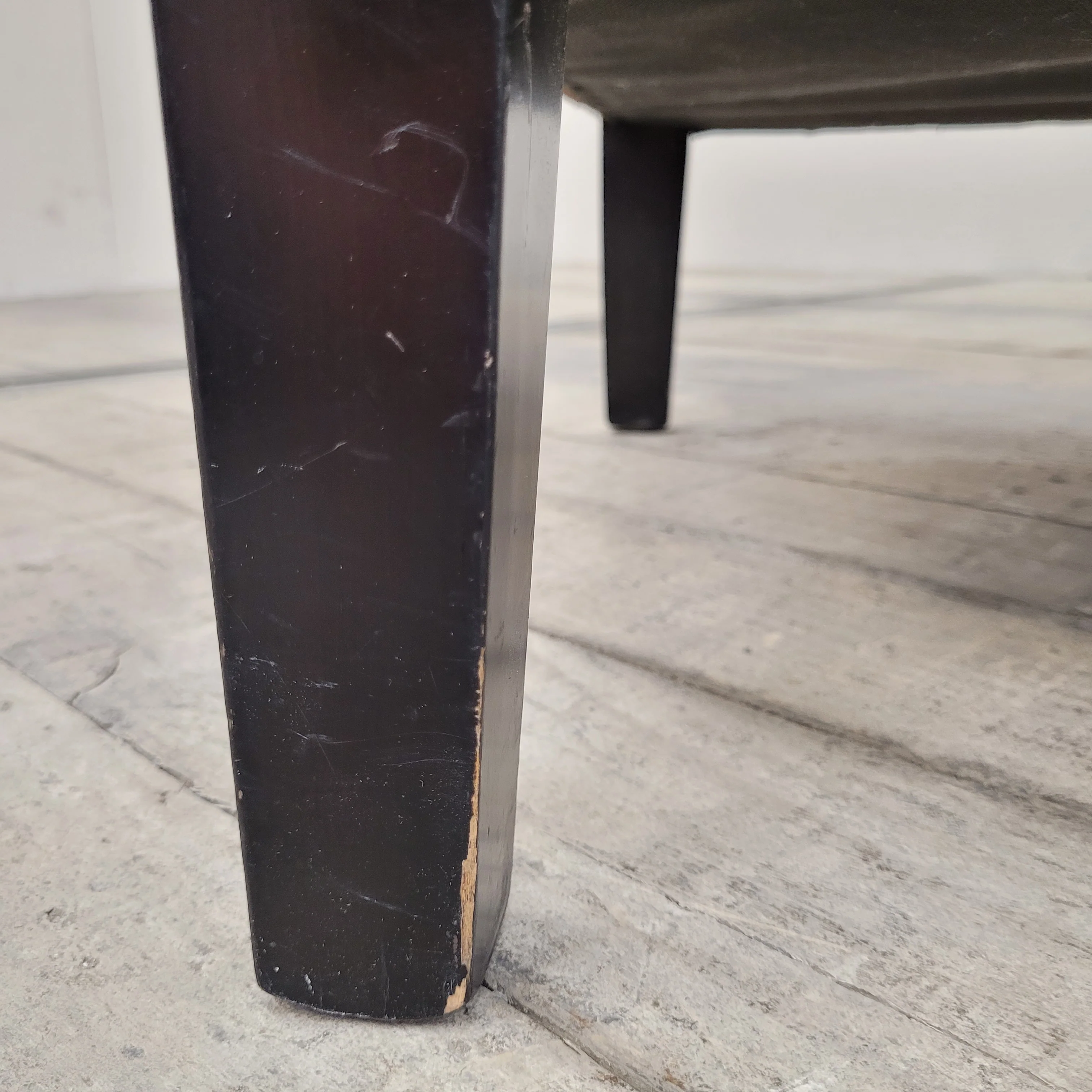 Sessel Braun Stoff Geschwungene Armlehnen Gepolstert Gebraucht - Image 8