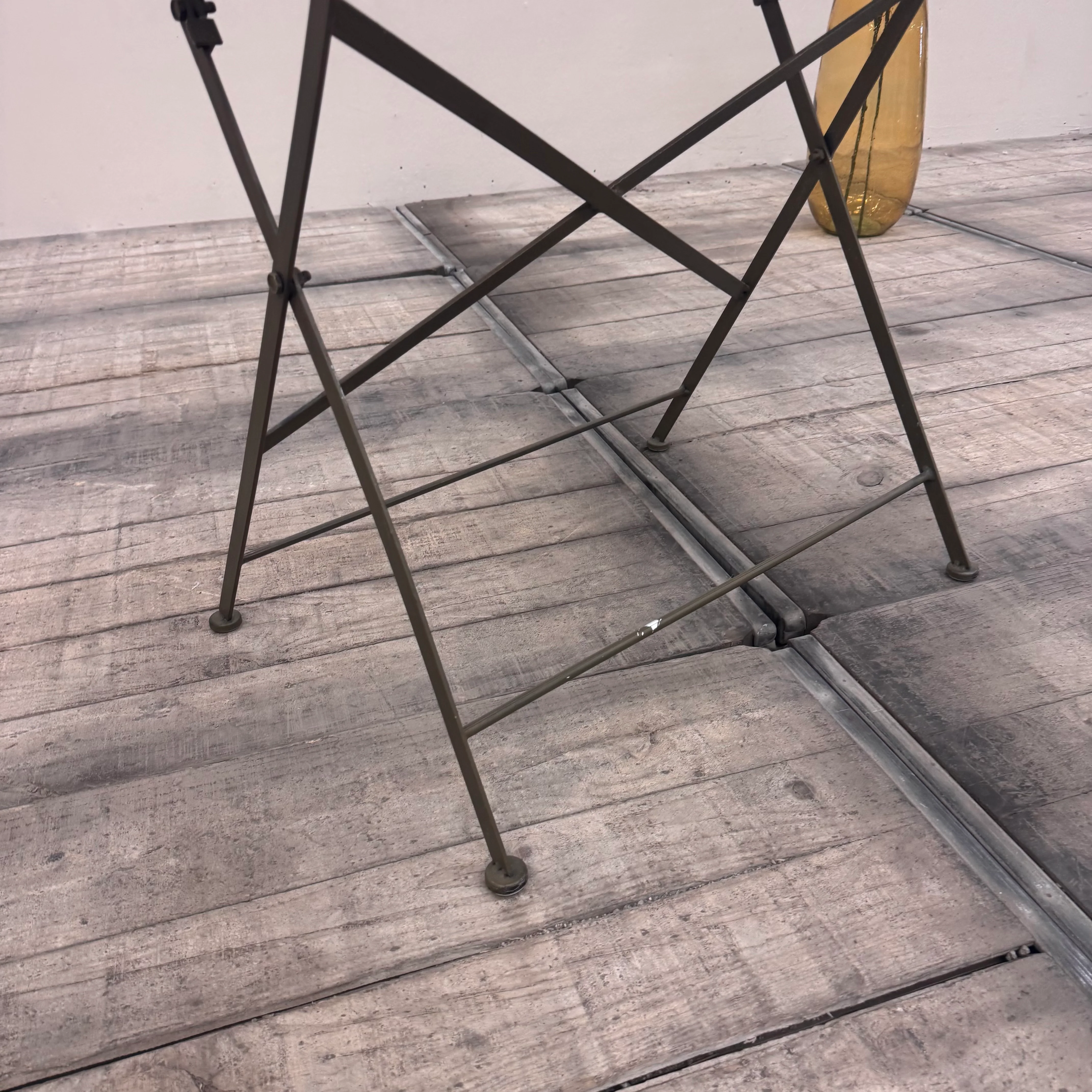 Ib Laursen Klapptisch Weiß Shabby-Chic Holz/Metall Tisch Gebraucht. - Image 3