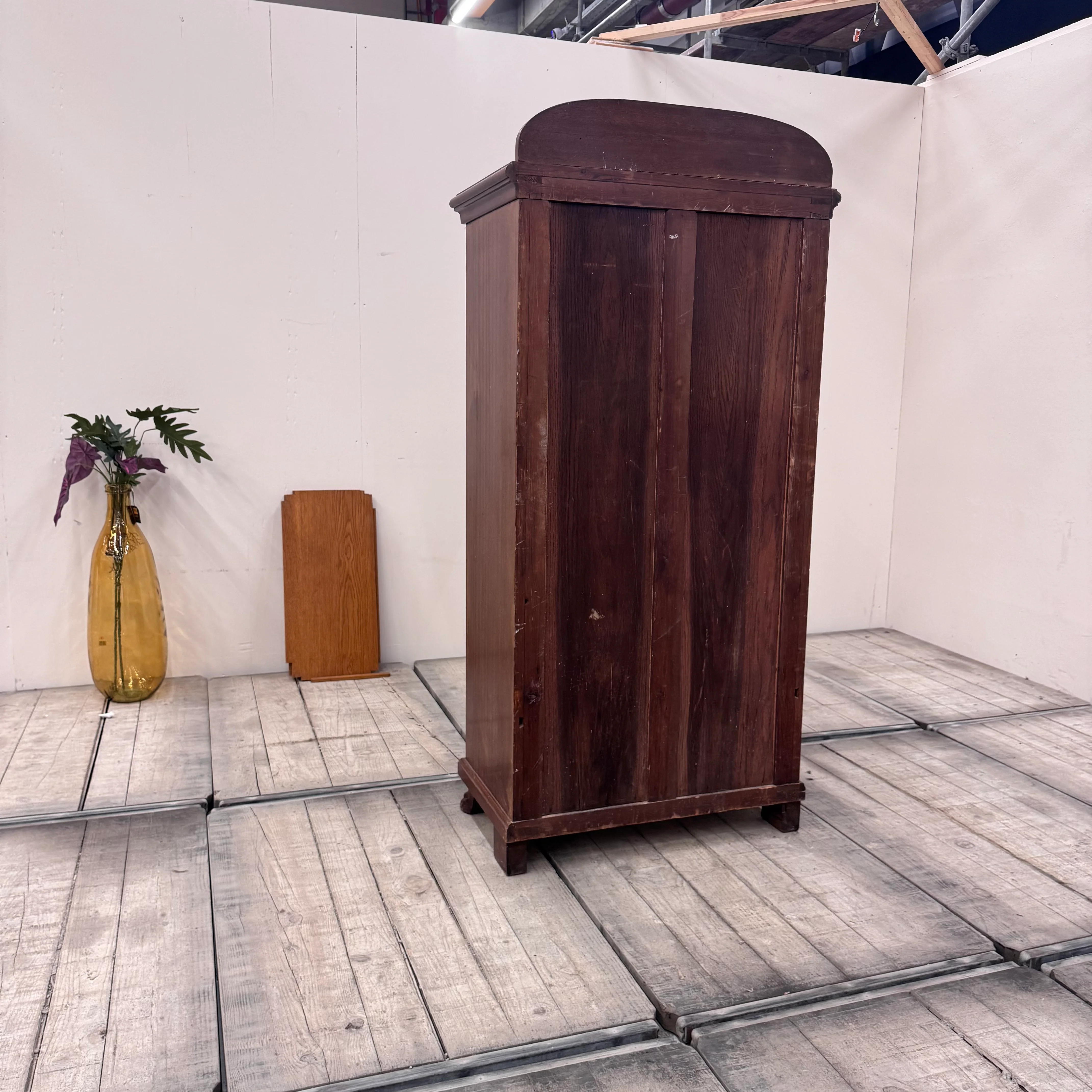 Antiker Dänischer Schrank Massivholz Jugendstil Vitrinenschrank Gebraucht - Image 12