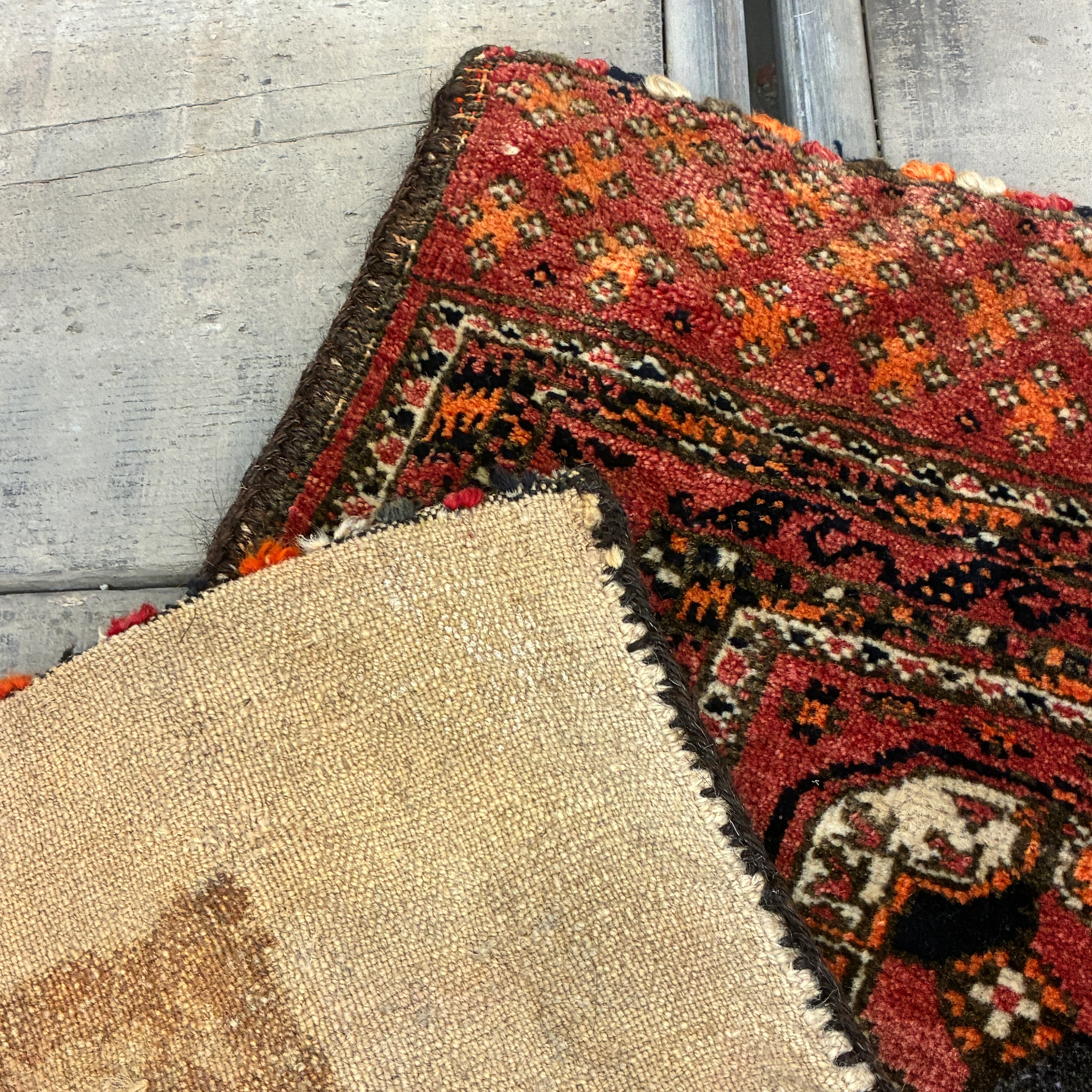 Orientalischer Khorjin Satteltasche Teppich Vintage 48x101 Gemustert - Image 8