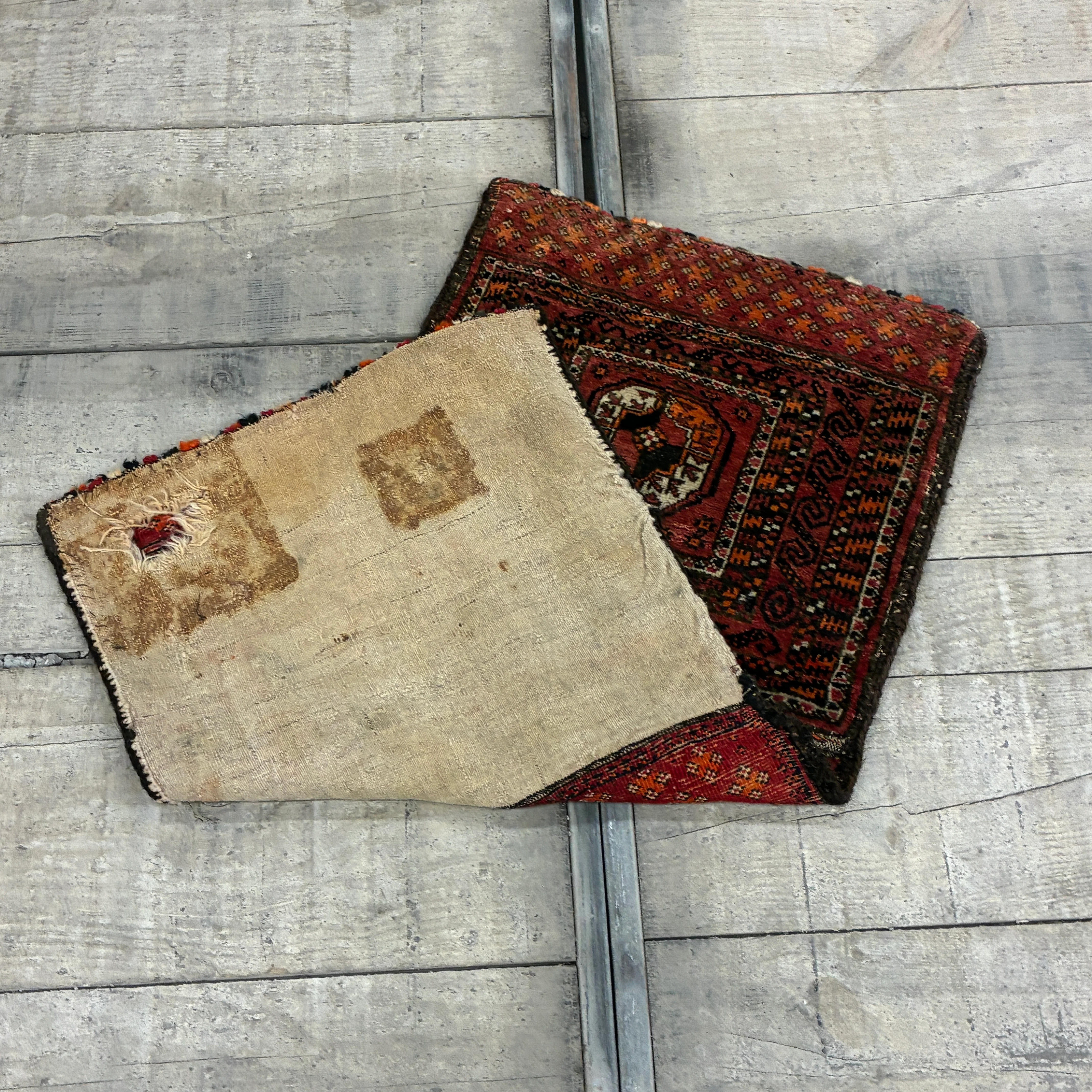 Orientalischer Khorjin Satteltasche Teppich Vintage 48x101 Gemustert - Image 9