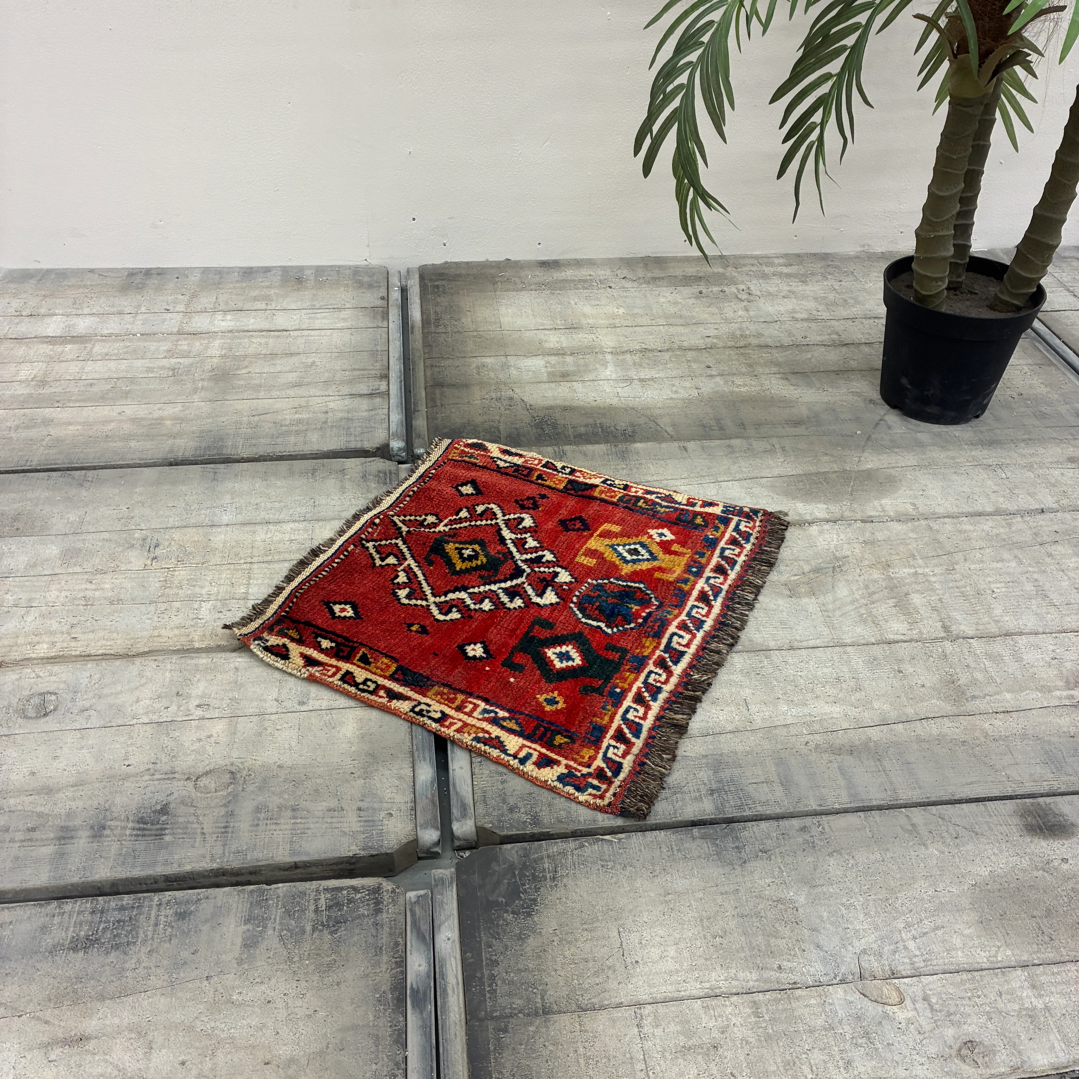 Orientalischer Teppich Vintage 57x54 Gemustert Gebetsteppich - Image 2