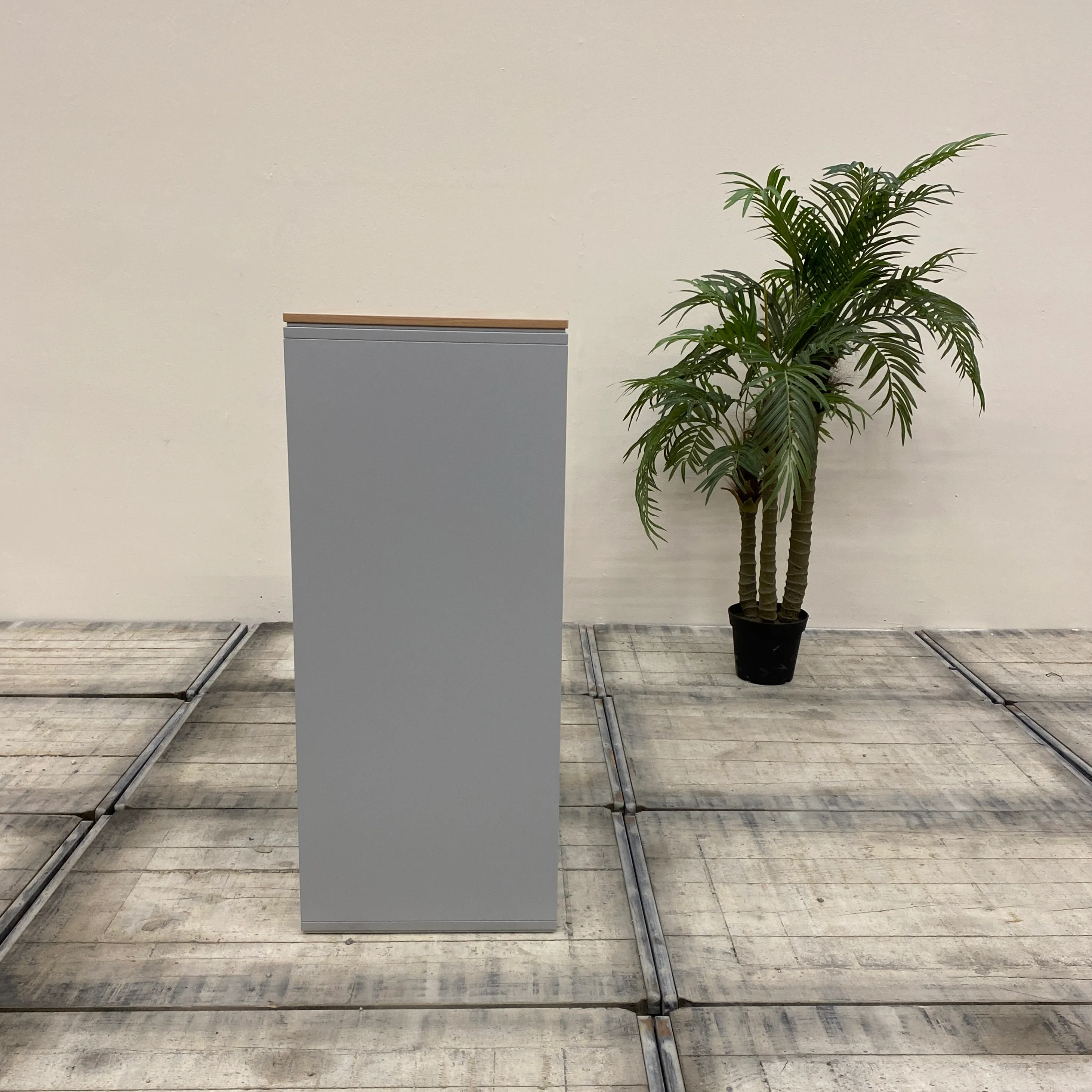 VS Querrollladenschrank Grau Holzdekor Büro Schrank Gebraucht Aktenschrank - Image 13