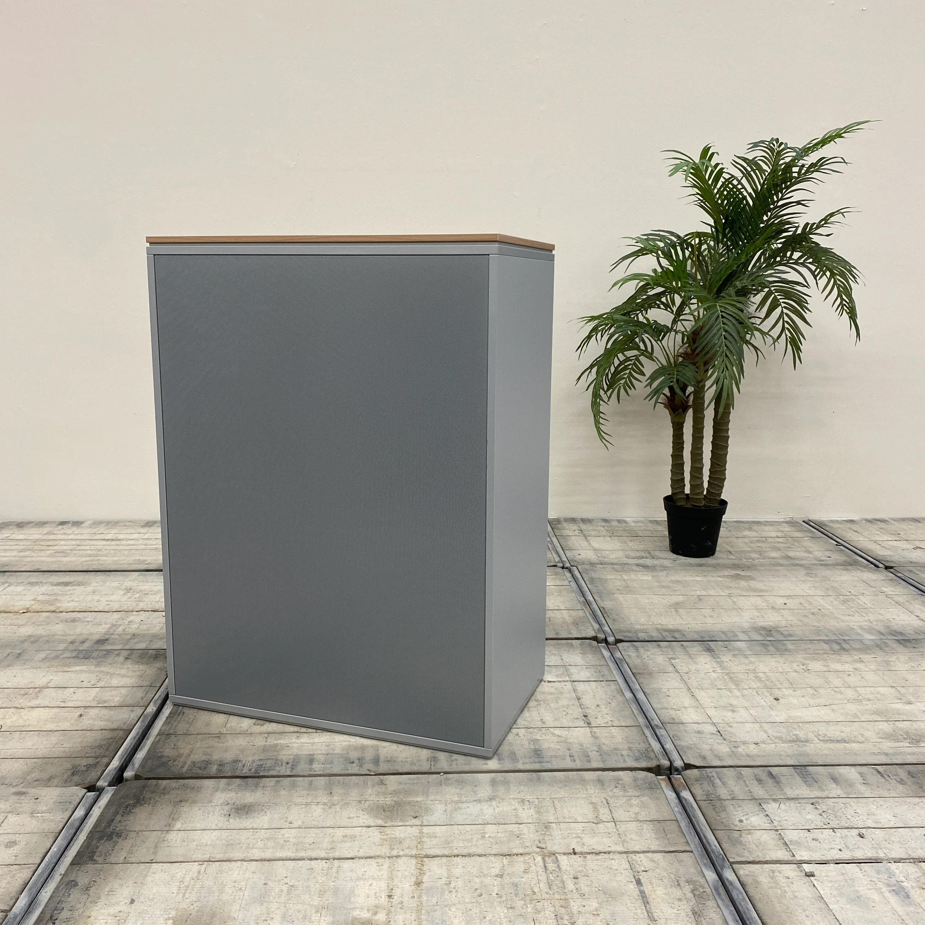 VS Querrollladenschrank Grau Holzdekor Büro Schrank Gebraucht Aktenschrank - Image 14