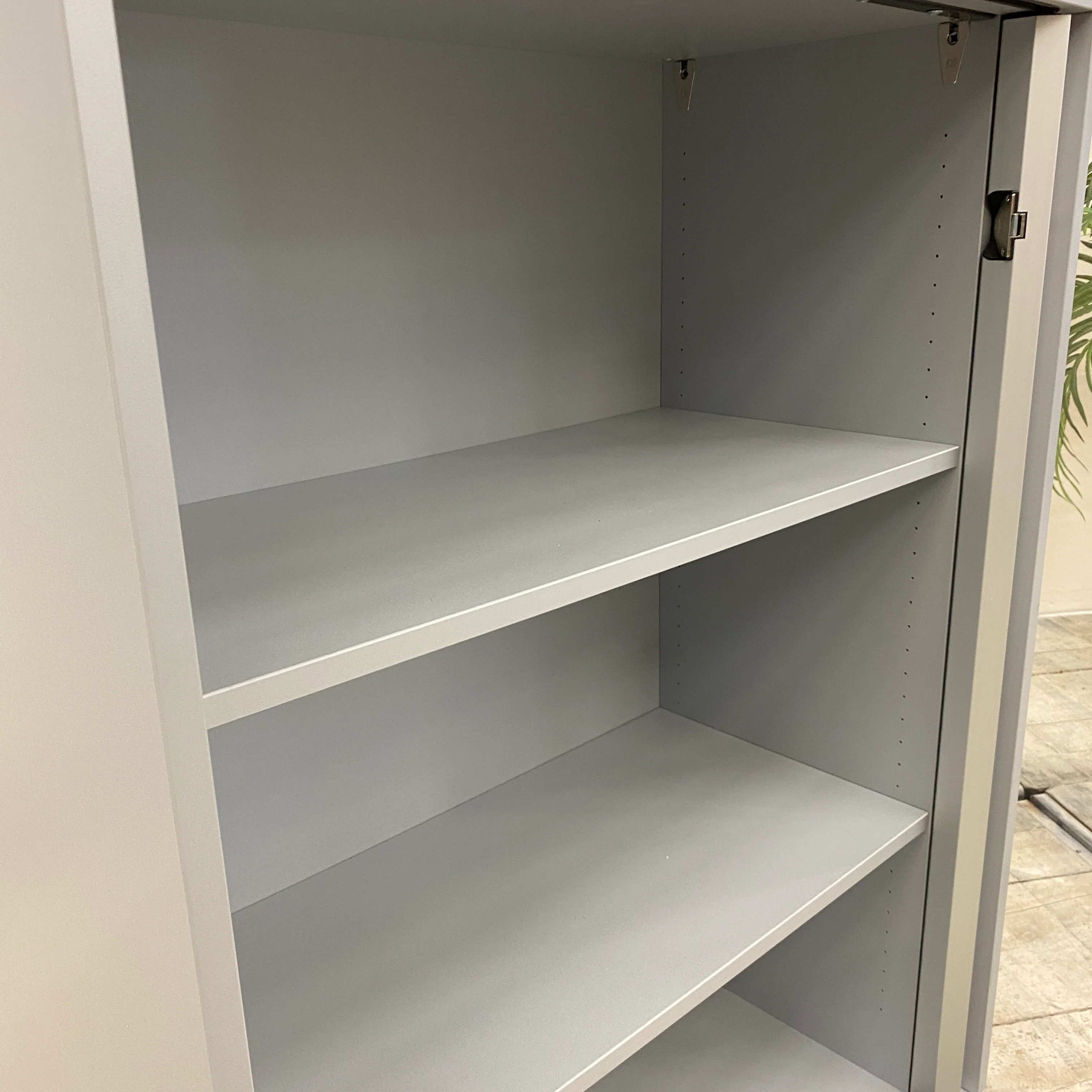 VS Querrollladenschrank Grau Holzdekor Büro Schrank Gebraucht Aktenschrank - Image 6