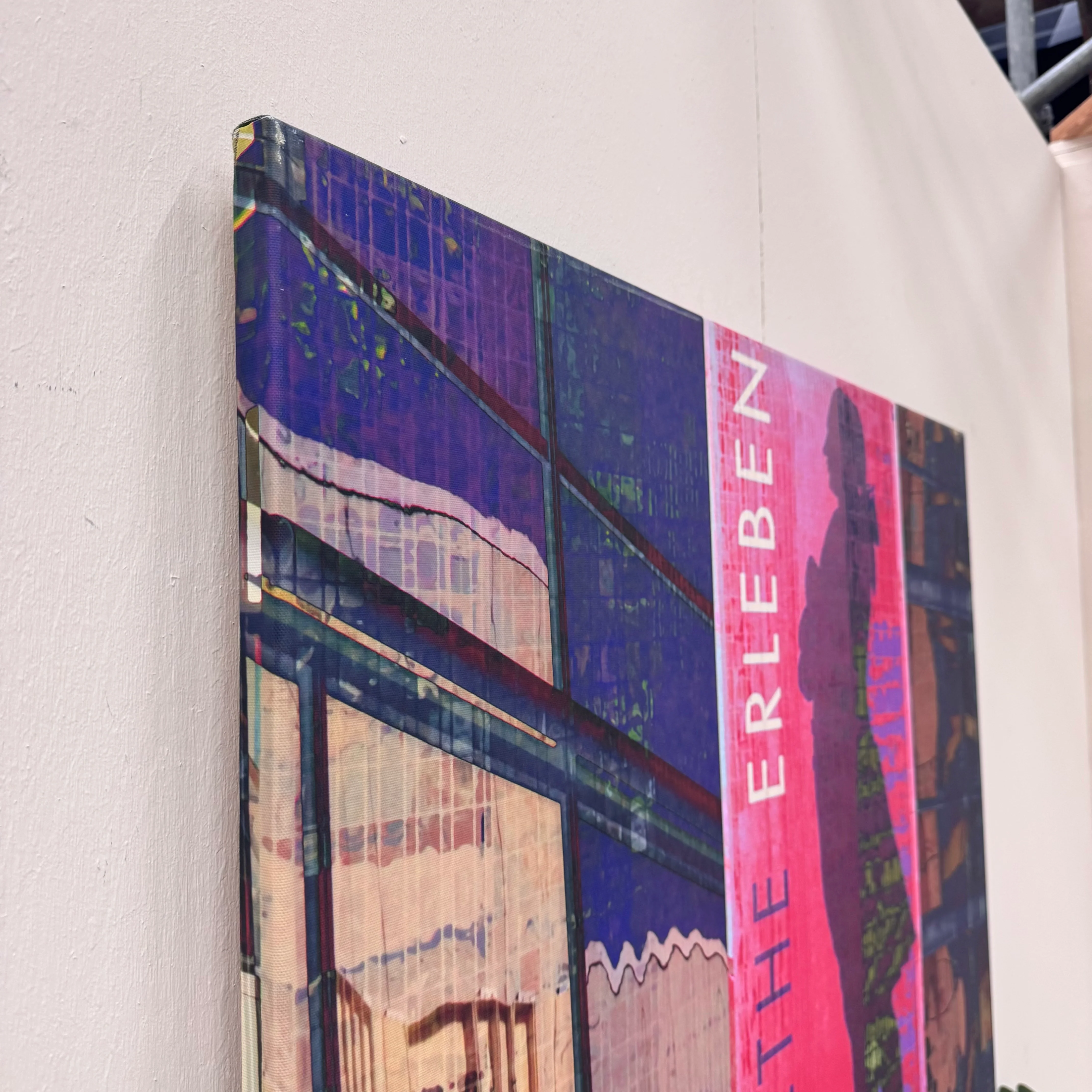 Wandbild 90x90 - Goethes Frankfurt Pink - Fotodruck auf Leinwand Gebraucht - Image 3